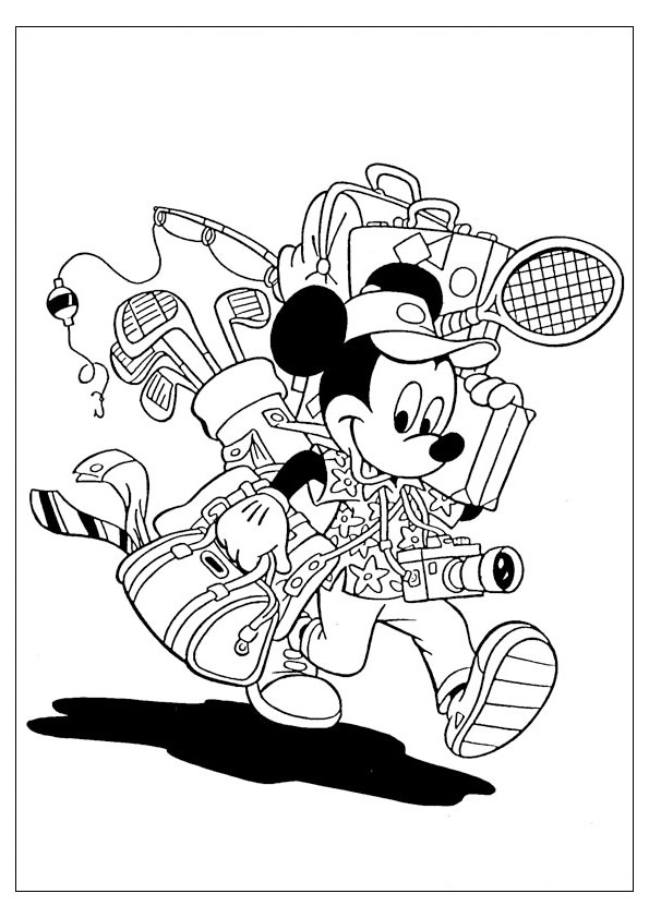 Tranh tô màu chuột Mickey đẹp - 10