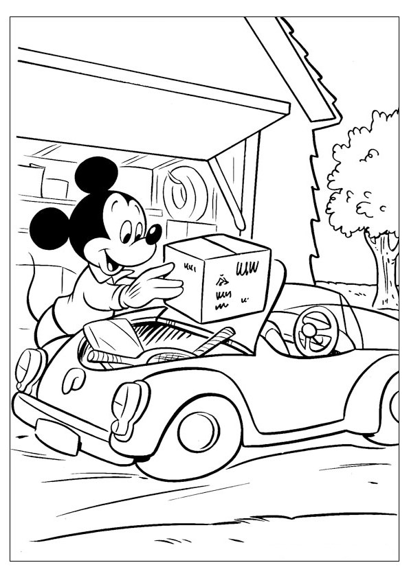 Tranh tô màu chuột Mickey đẹp - 12