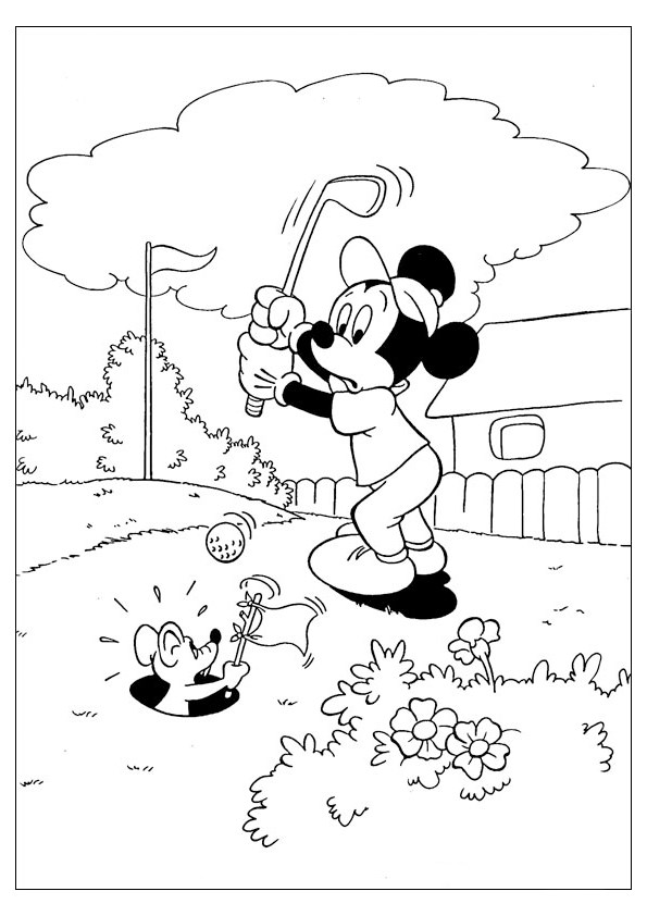 Tranh tô màu chuột Mickey đẹp - 15