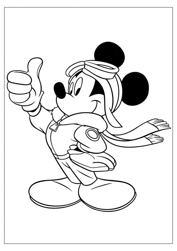 Tranh tô màu chuột Mickey đơn giản - 13