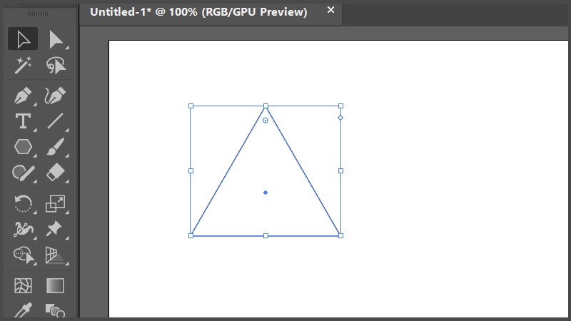 Lệnh nào được sử dụng để vẽ 3 hình tam giác trong logo?
