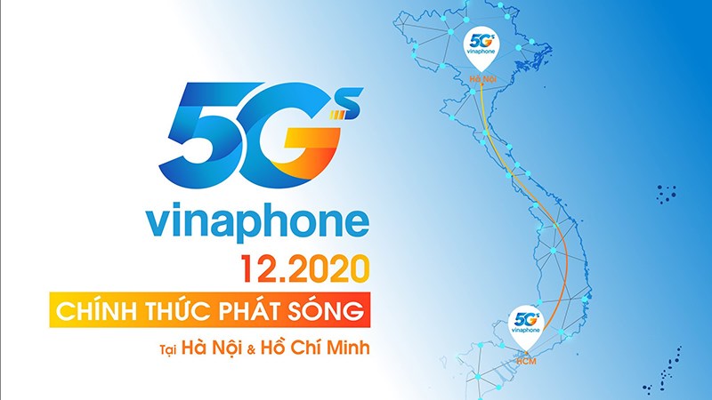 Các địa điểm phủ sóng 5G Vinaphone vào tháng12/2020