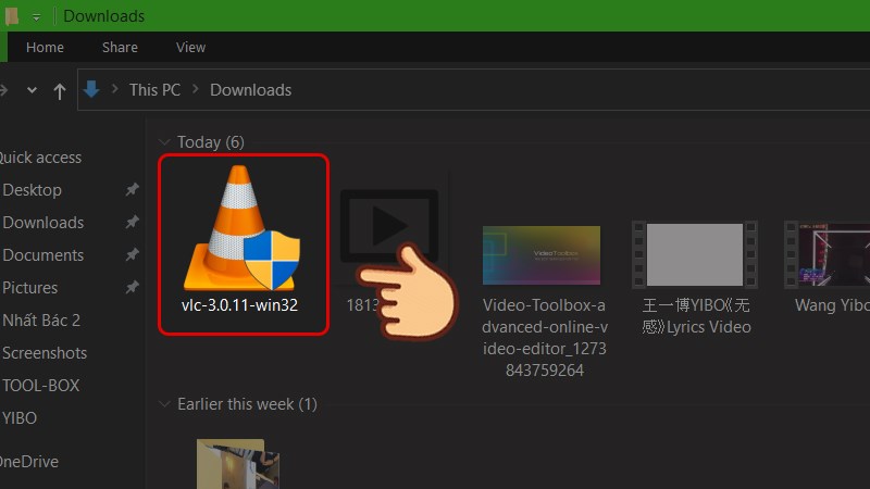 Sau khi tải xuống, nhấn đúp vào biểu tượng VLC Media Player để tiến hành cài đặt