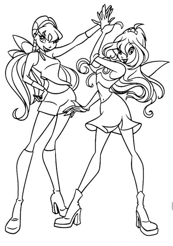 Tranh tô màu công chúa phép thuật Winx - 10