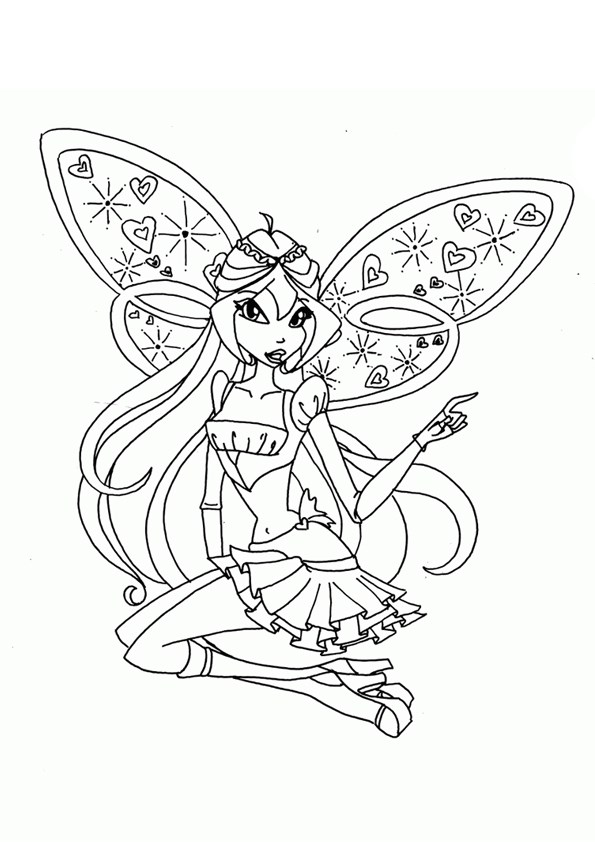 Tranh tô màu công chúa phép thuật Winx - 3