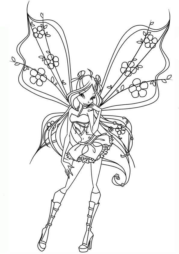 Tranh tô màu công chúa phép thuật Winx - 4