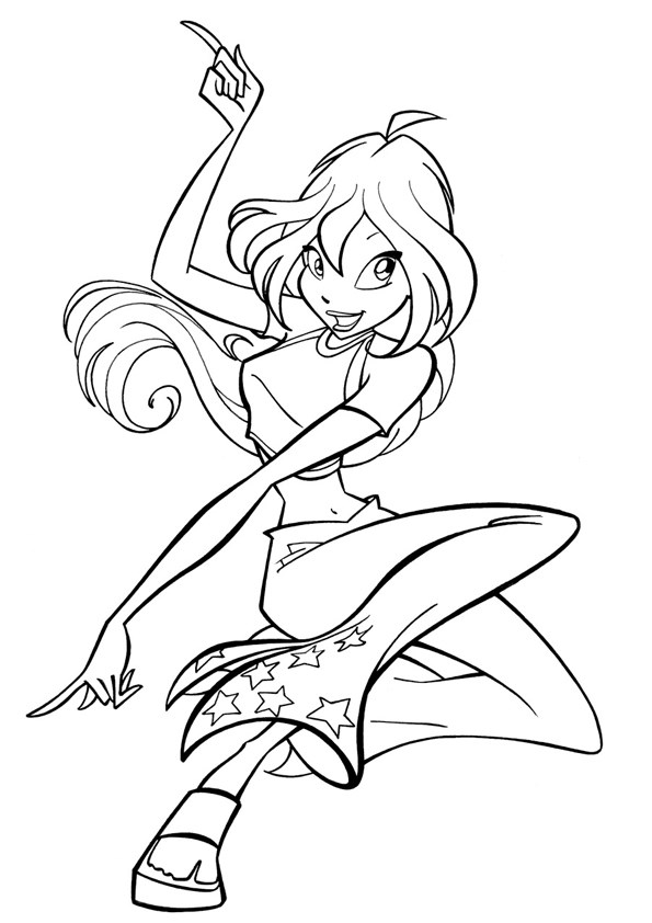 Tranh tô màu công chúa phép thuật Winx - 9