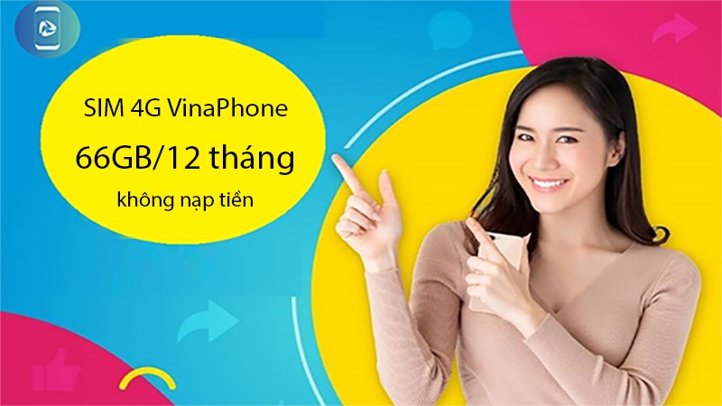 SIM 4G VinaPhone 12 tháng 
