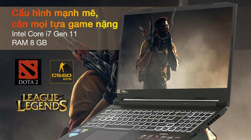 Laptop Acer Nitro 5 Gaming AN515 57 720A i7