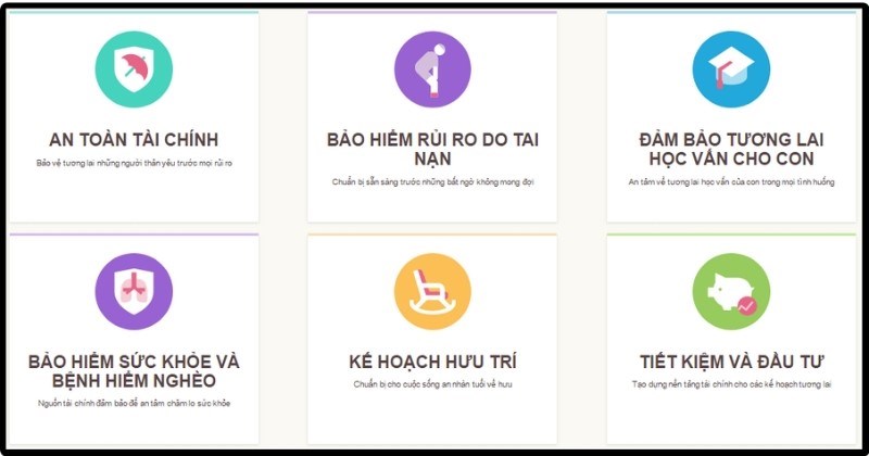 C&aacute;c g&oacute;i bảo hiểm của c&ocirc;ng ty AIA