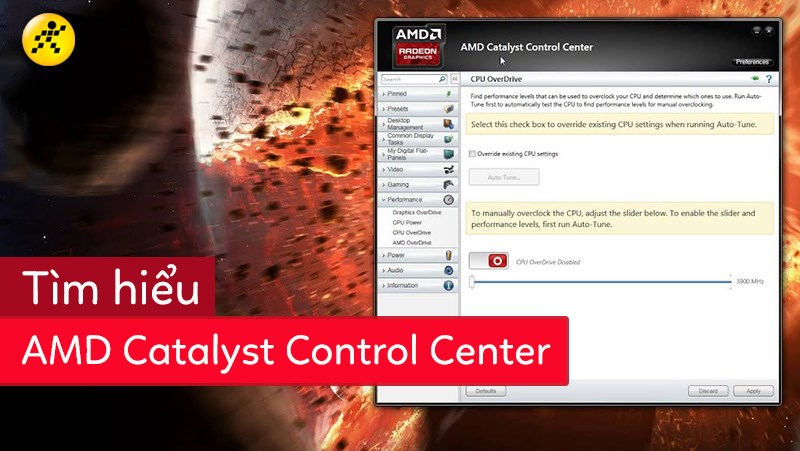 Tìm hiểu AMD Catalyst Control Center