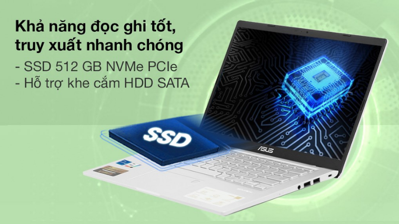 Ổ cứng SSD giúp truy xuất các dữ liệu nhanh chóng
