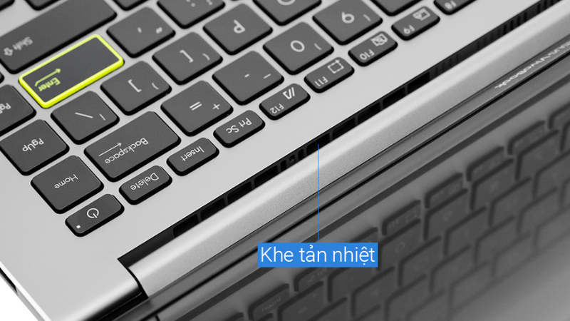 Khe tản nhiệt giảm thiểu nhiệt độ laptop