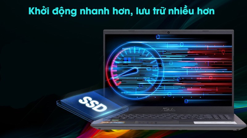 Asus VivoBook được trang bị ổ cứng SSD tốc độ cao