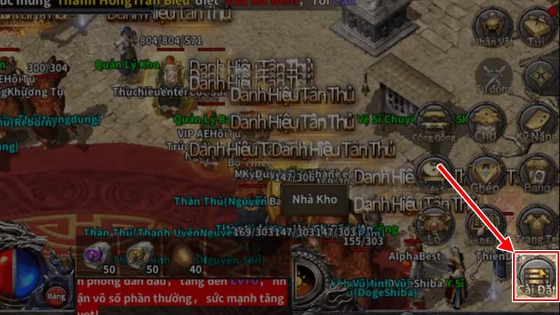 Bước 1: Chọn C&agrave;i đặt