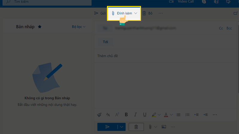 Đính kèm file từ máy tính bạn chọn Duyệt Máy tính này