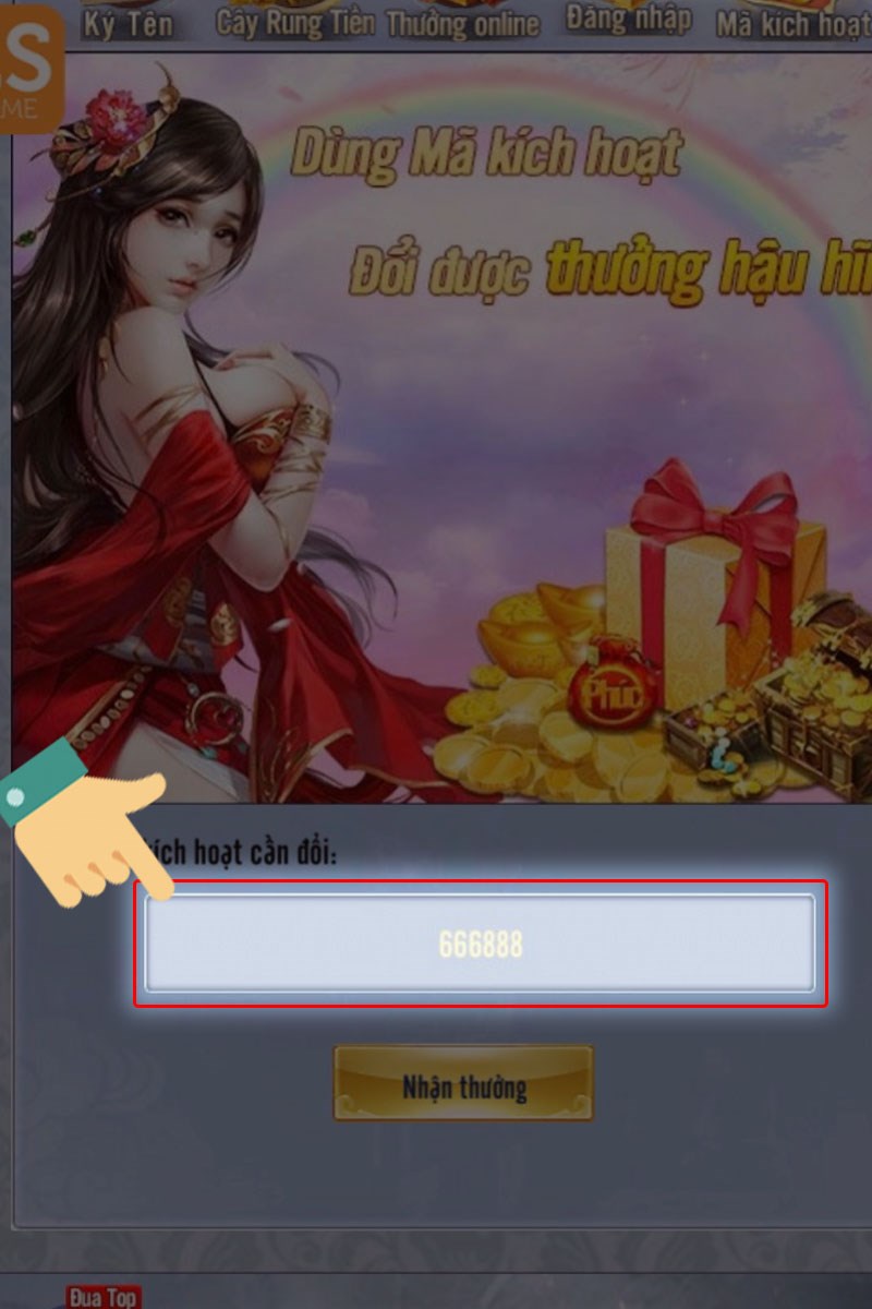 Nhập code vào ô bên dưới Nhập code vào ô bên dưới