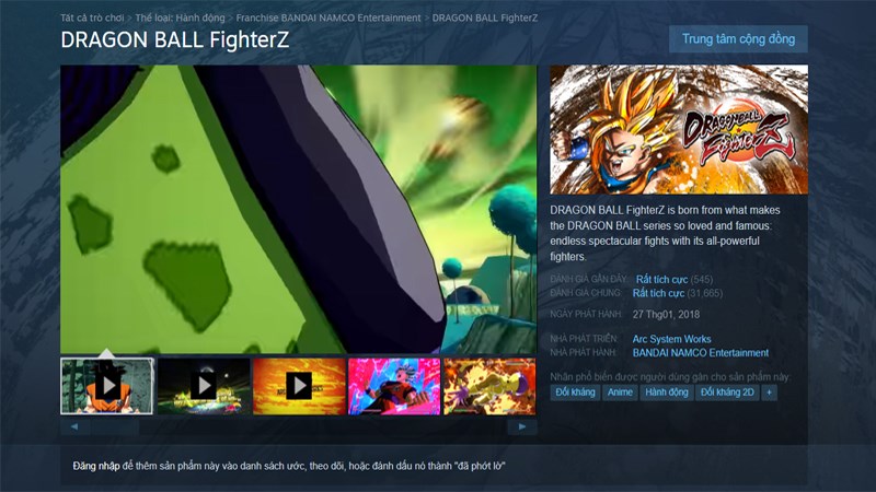 dragon ball fighterz pc not on steam