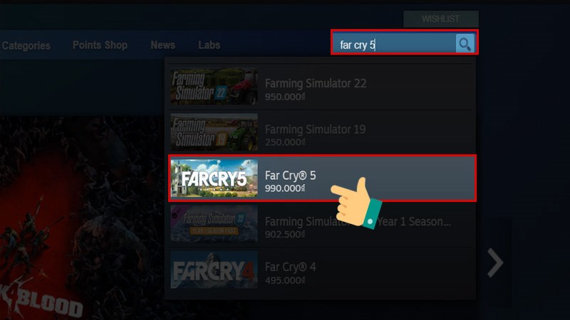 Nhập từ khóa Far Cry 5