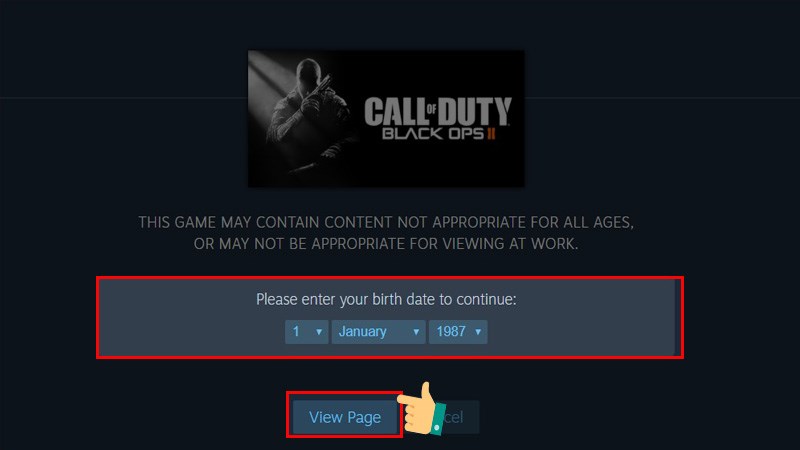 Chọn ng&agrave;y th&aacute;ng năm sinh 