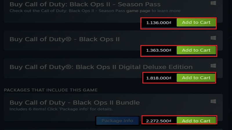 Chọn g&oacute;i m&agrave; bạn muốn c&agrave;i đặt