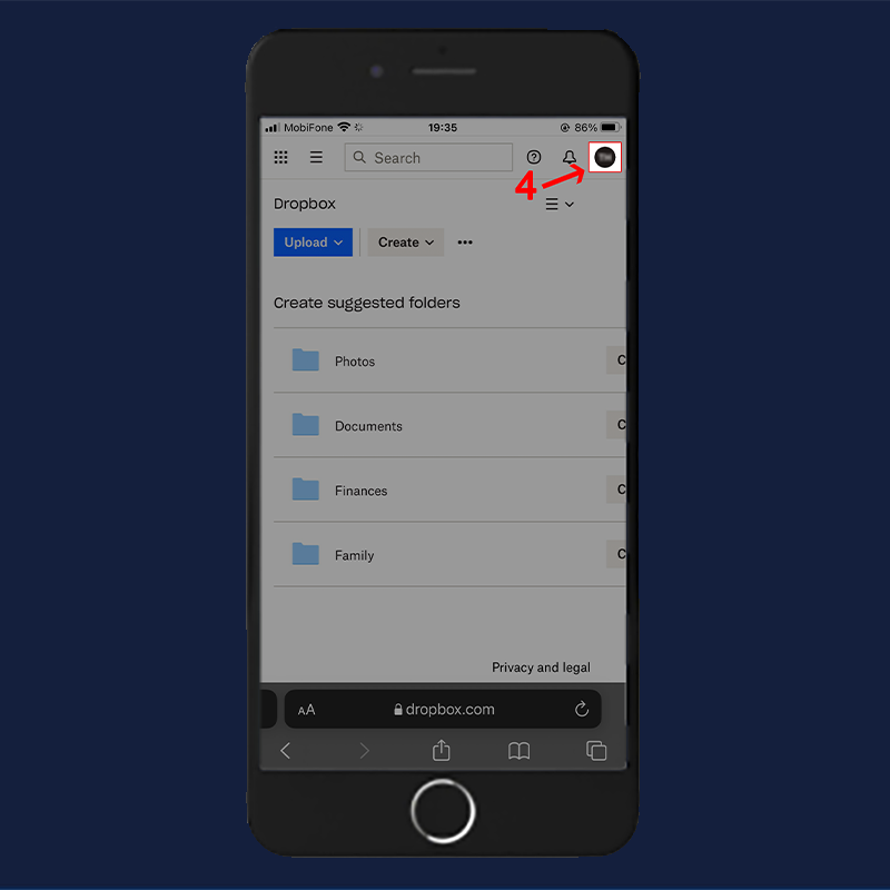 buoc-5-xoa-tai-khoan-dropbox-tren-dien-thoai