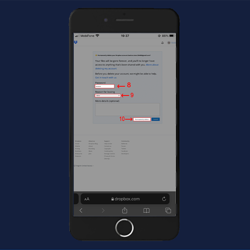 buoc-8-xoa-tai-khoan-dropbox-tren-dien-thoai