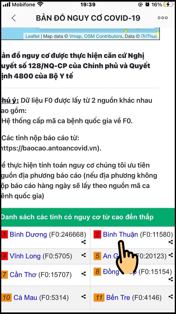 Chọn tỉnh Bình Thuận