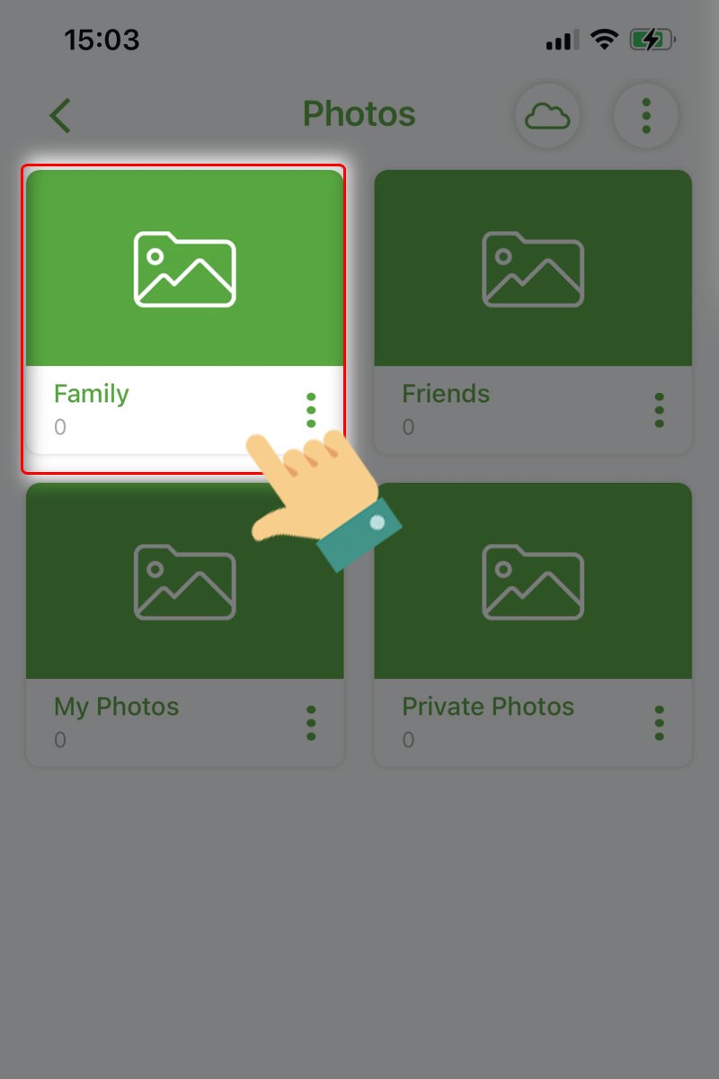 Chọn thư mục hoặc tạo thư mục mới Chọn thư mục hoặc tạo thư mục mới