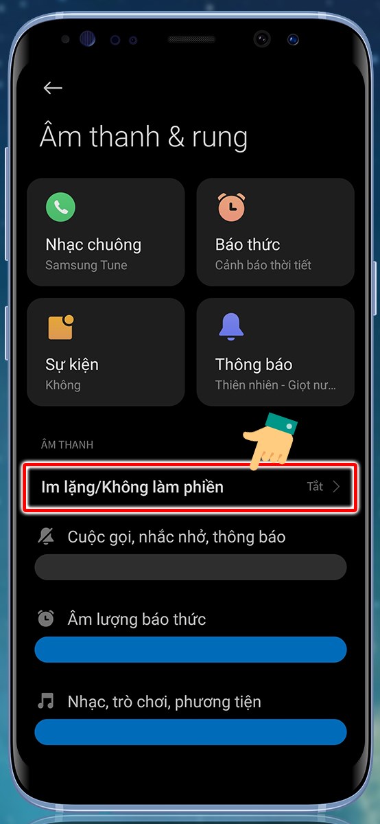 Vào chế độ không làm phiền