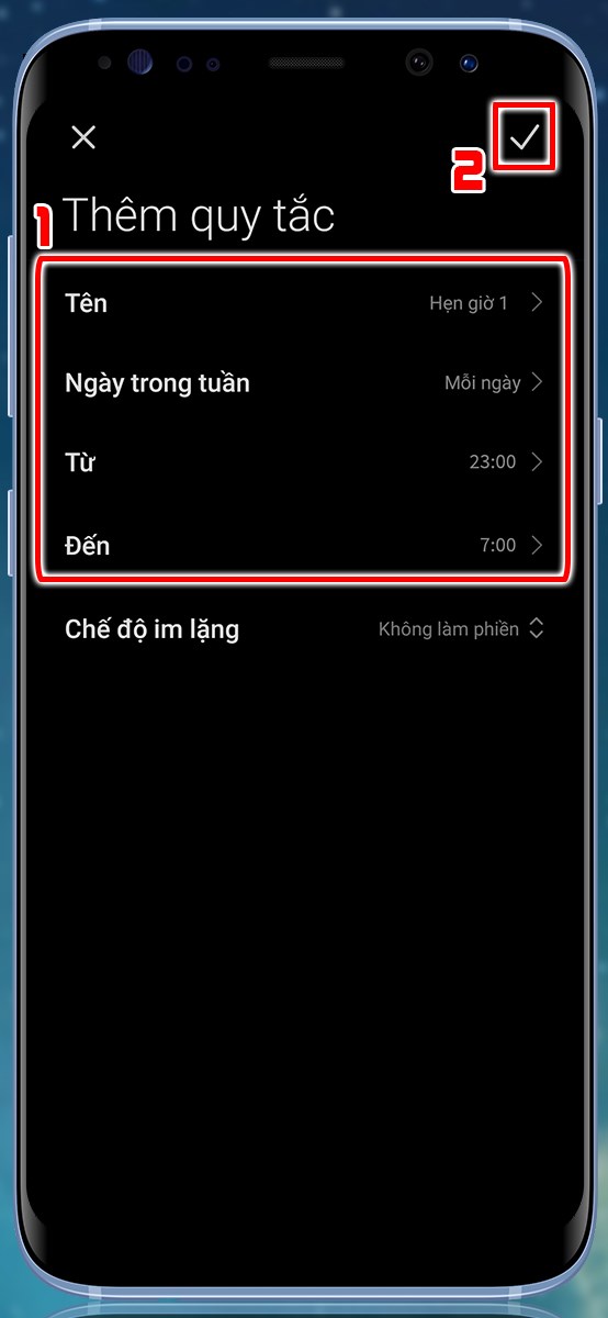 Thêm thời gian và hoàn thành