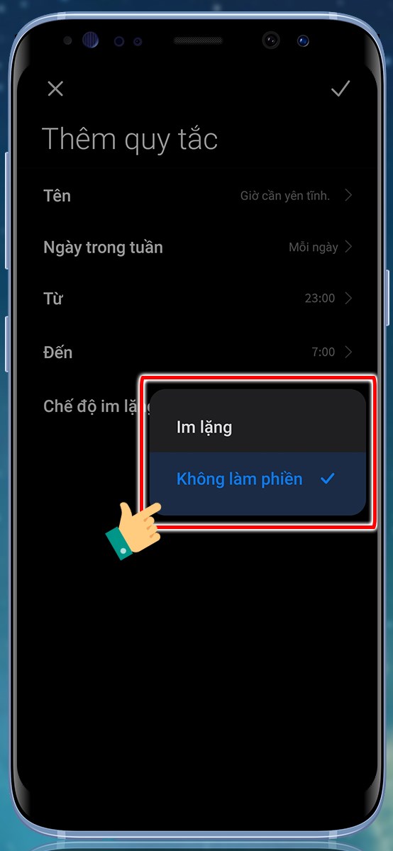 Chọn loại thông báo