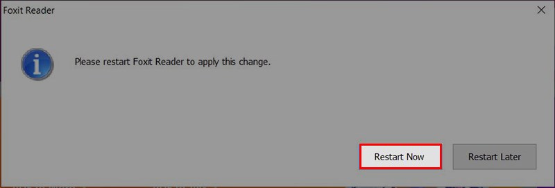 Lúc này bạn hãy chọn vào Restart Now.