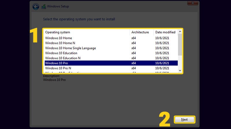 Chọn phiên bản Windows 10 Chọn phiên bản Windows 10
