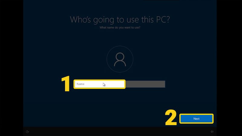 Chọn tên người dùng Chọn tên người dùng