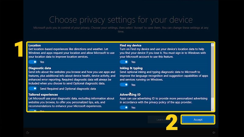Bật/tắt ứng dụng Bật/tắt ứng dụng