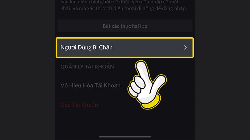 Đến danh s&aacute;ch chặn