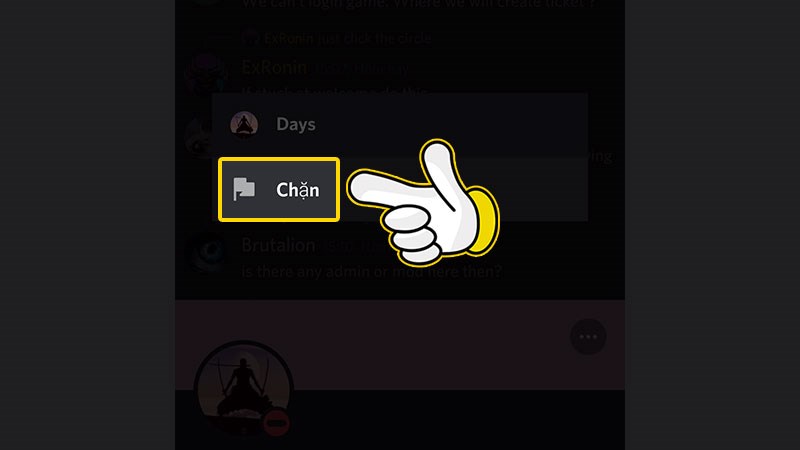 Chặn người d&ugrave;ng