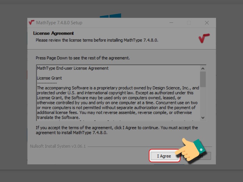 Đồng &yacute; c&aacute;c điều khoản của phần mềm