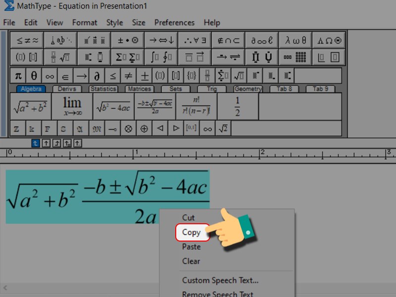 Viết c&ocirc;ng thức trong MathType