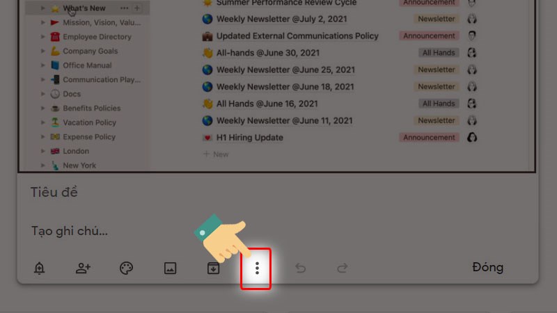 Tiếp theo, bạn nhấn vào Biểu tượng Ba chấm Tiếp theo, bạn nhấn vào Biểu tượng Ba chấm