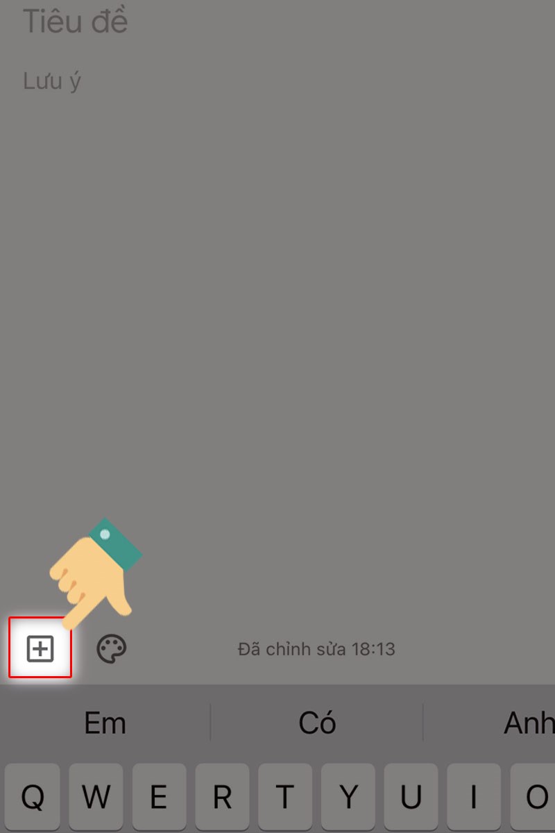 Chọn tiếp vào Biểu tượng Dấu cộng ở góc trái Chọn tiếp vào Biểu tượng Dấu cộng ở góc trái