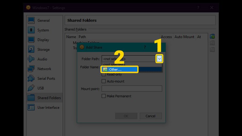 Th&ecirc;m c&aacute;c thư mục kh&aacute;c