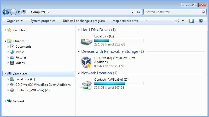 Chia sẻ thư mục th&agrave;nh c&ocirc;ng