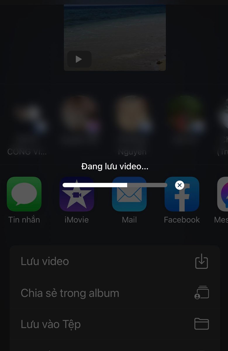 Hệ thống sẽ tự lưu video của bạn về m&aacute;y, bạn muốn xem lại h&atilde;y v&agrave;o mục Thư viện ảnh nh&eacute;