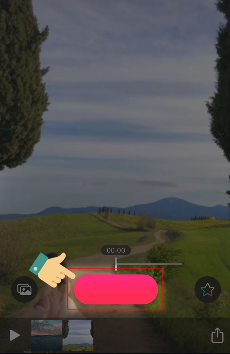 Bạn tiếp tục nhấn v&agrave; giữ đoạn video bạn mong muốn