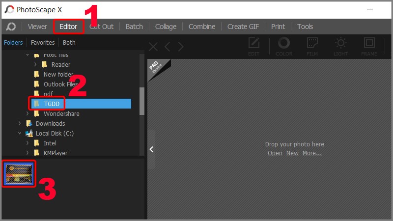 Mở ảnh cần ch&egrave;n text