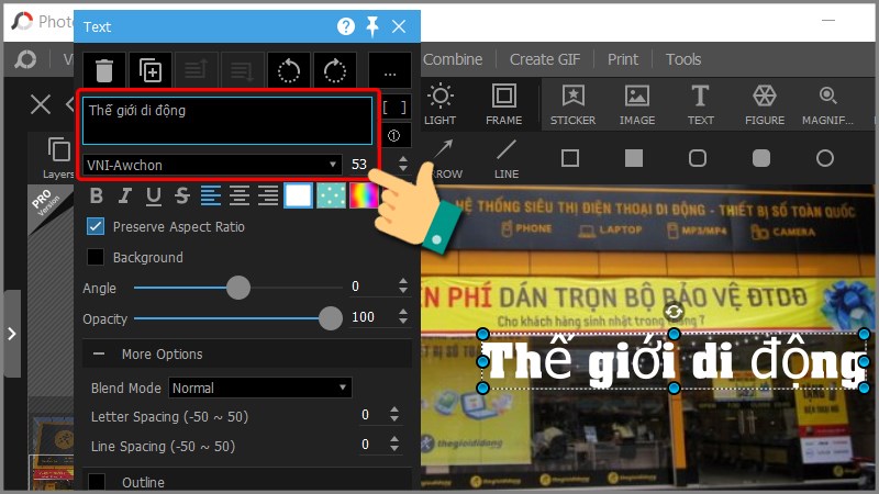 Chọn bộ g&otilde; VNI