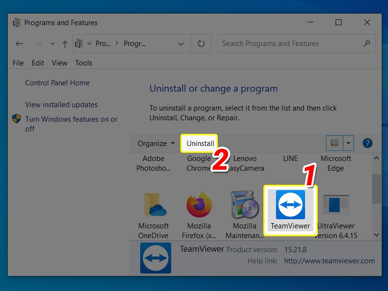 Chọn ứng dụng và gỡ cài đặt Chọn ứng dụng và gỡ cài đặt