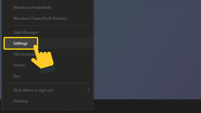 Mở cài đặt Mở cài đặt